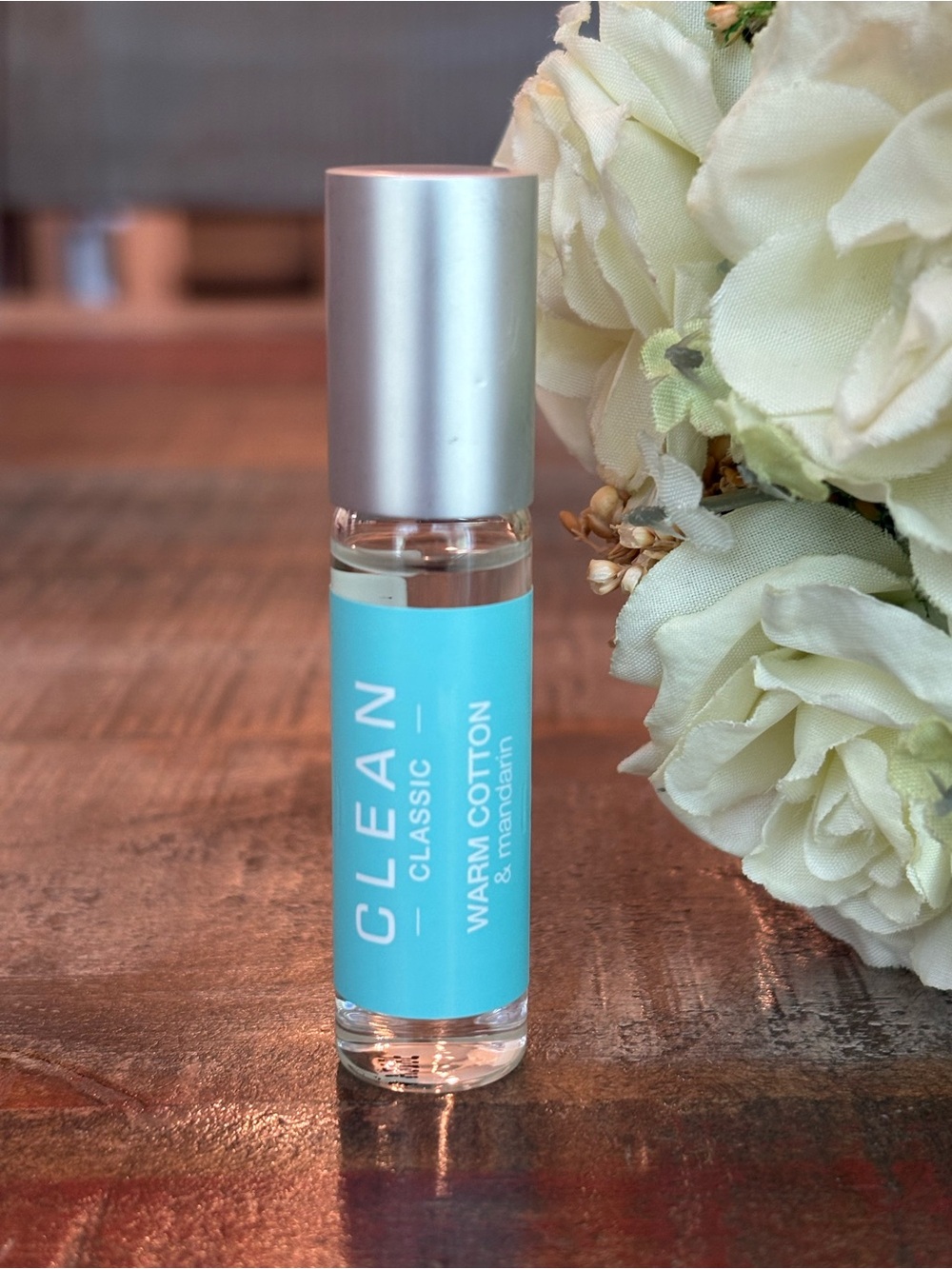 New CLEAN CLASSIC Mini Fragrance ROLLERBALL in WARM COTTON & MANDARIN!